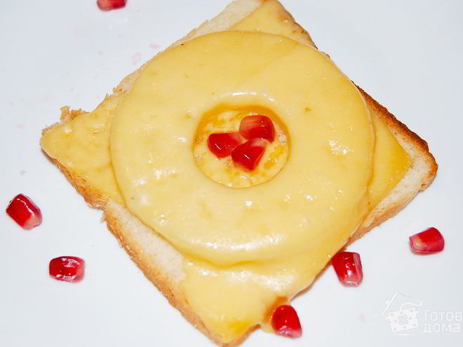 Рецепт бутерброда с ананасом и сыром