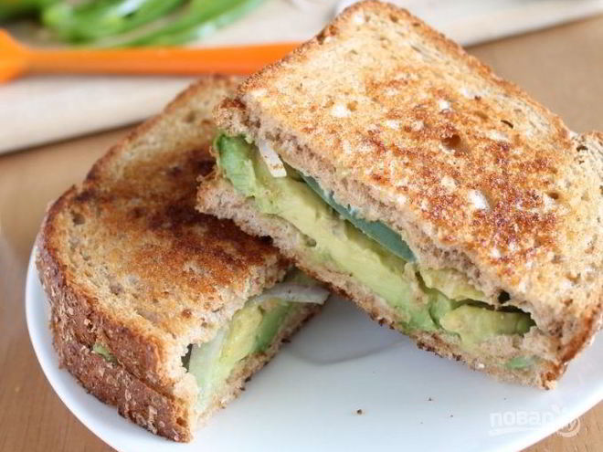 Рецепт бутерброда с авокадо