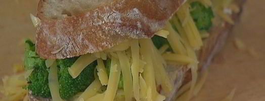 бутерброд с брокколи и сыром. Шаг 6