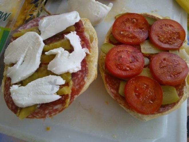 Рецепт бутерброда с моцареллой