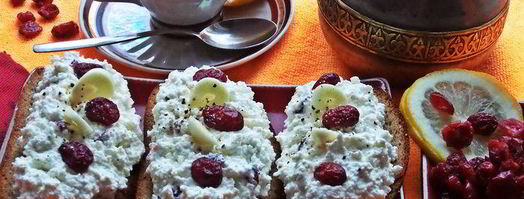 бутерброд с пикантным творогом. Шаг 7