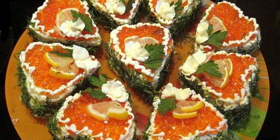 Бутерброд с рыбной икрой