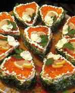 Бутерброд с рыбной икрой