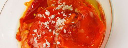 бутерброд с творожным сыром и печеным перцем. Шаг 3