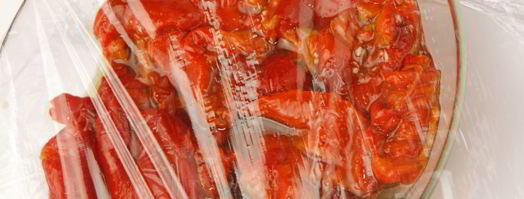 бутерброд с творожным сыром и печеным перцем. Шаг 4