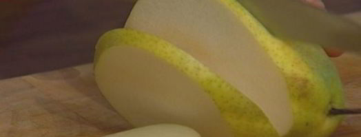 бутерброд с ветчиной, сыром и грушей. Шаг 6