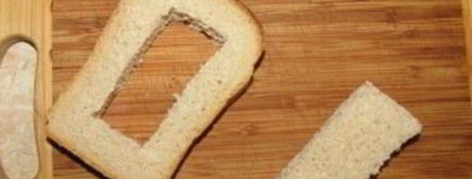 бутерброд с яйцом на сковороде. Шаг 2