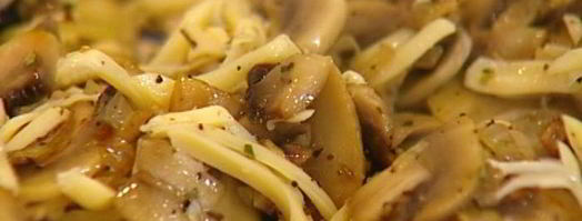 бутерброд-ссобойка с грибами и сыром. Шаг 6