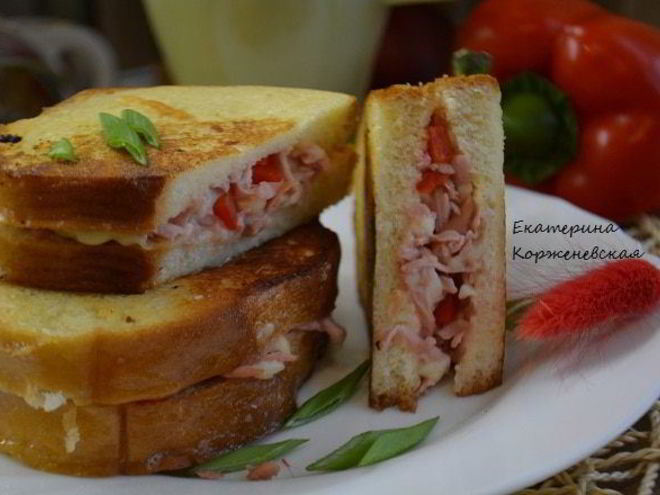 Рецепт бутерброда в кляре