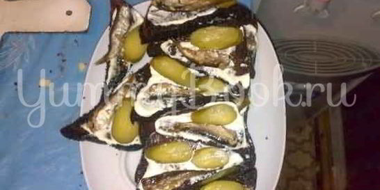 Бутербродики со шпротами