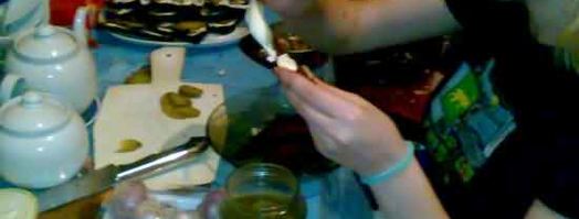 бутербродики со шпротами. Шаг 7