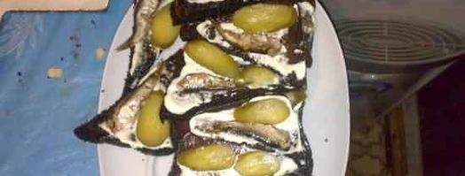 бутербродики со шпротами. Шаг 10