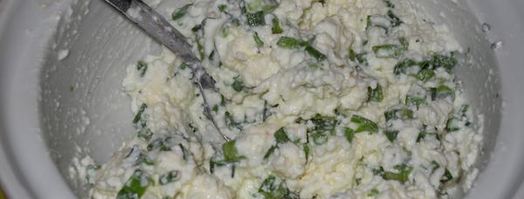 бутербродная масса с сыром и зеленью. Шаг 3