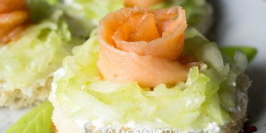 Бутерброды из красной рыбы