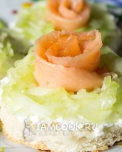 Бутерброды из красной рыбы