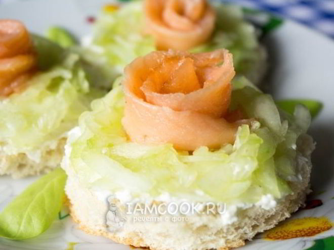 Рецепт бутербродов из красной рыбы