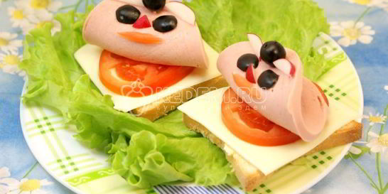 Бутерброды Кораблики