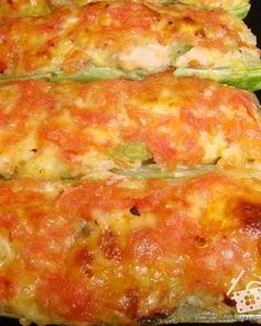 Бутерброды-лодочки из цуккини