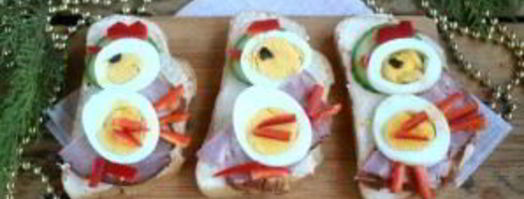 бутерброды петушки. Шаг 8