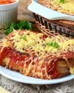 Бутерброды под сырно-томатной подушкой