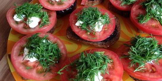 Бутерброды с баклажанами