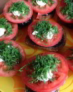 Бутерброды с баклажанами