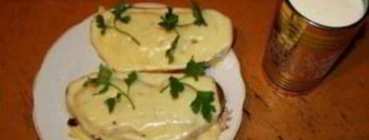 бутерброды с чесноком и сыром. Шаг 7