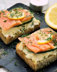 Бутерброды с красной рыбой