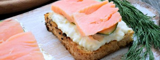 бутерброды с красной рыбой. Шаг 6