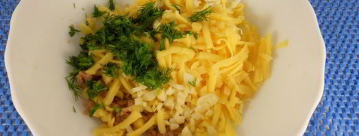 бутерброды с печенью трески и сыром. Шаг 3