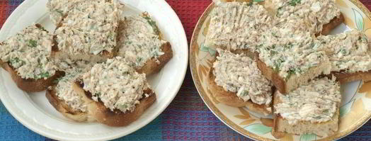 бутерброды с сардинами и плавленым сыром. Шаг 4