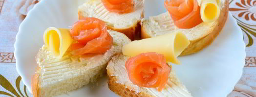 бутерброды с семгой и сыром. Шаг 3