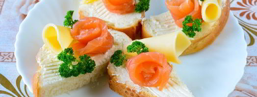 бутерброды с семгой и сыром. Шаг 4