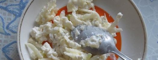 бутерброды с творожно-яблочной массой. Шаг 3