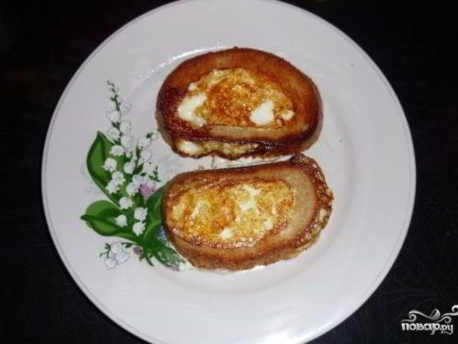 Рецепт бутербродов с яйцом на сковороде