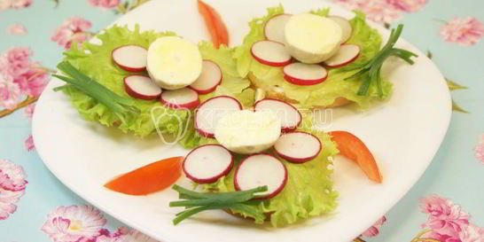 Бутерброды Цветочки