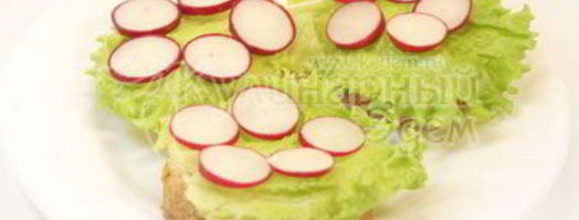 бутерброды цветочки. Шаг 4