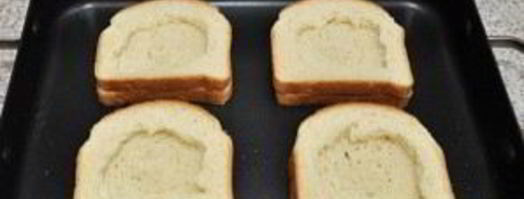 бутерброды в духовке с яйцом. Шаг 3