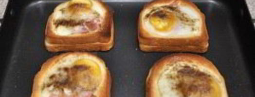 бутерброды в духовке с яйцом. Шаг 7