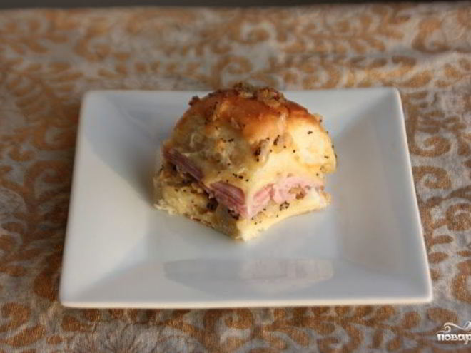 Рецепт горячих бутербродов на праздничный стол