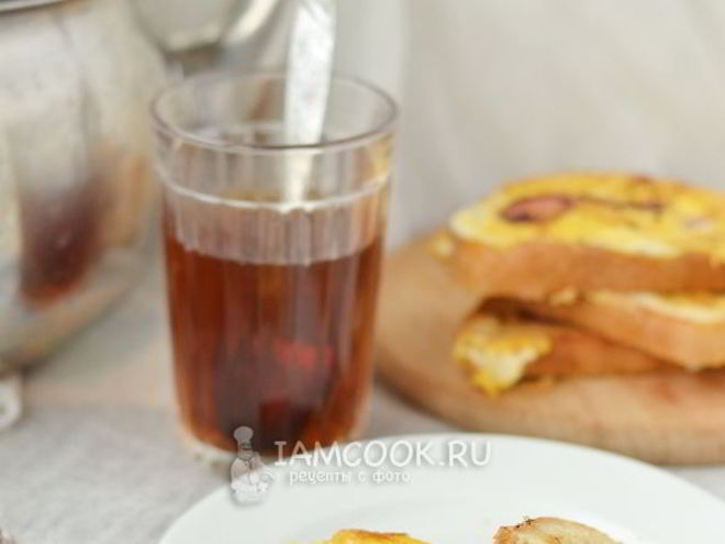 Рецепт горячих бутербродов на сковороде