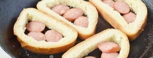 горячие бутерброды на сковороде. Шаг 5