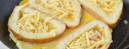 горячие бутерброды на сковороде. Шаг 7