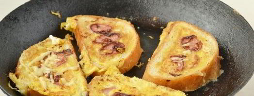 горячие бутерброды на сковороде. Шаг 8