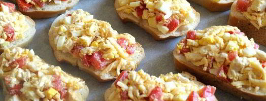 горячие бутерброды с курицей и помидорами. Шаг 3