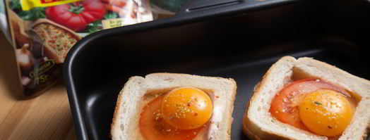 горячие бутерброды с окороком. Шаг 5