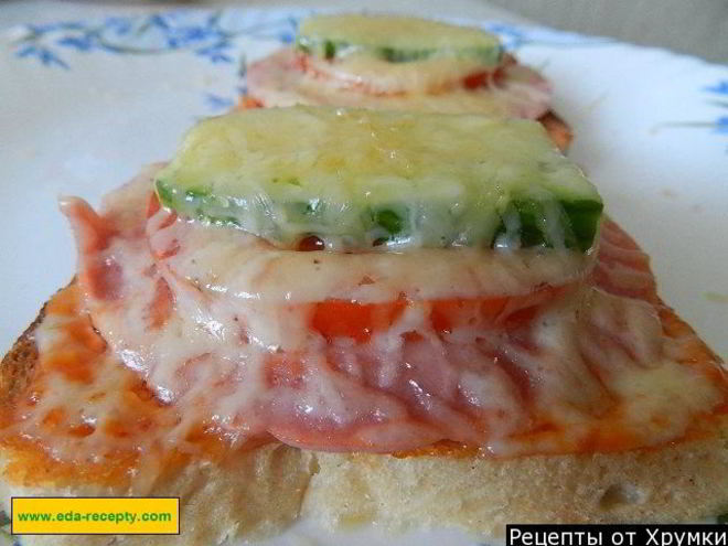 Рецепт горячего бутерброда лентяйка