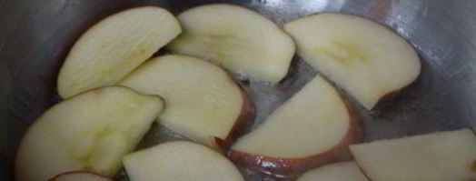 горячий бутерброд яблочное утро. Шаг 3