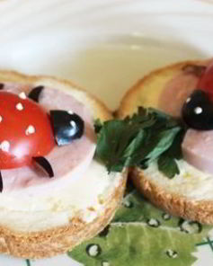 Маленькие бутерброды для детей