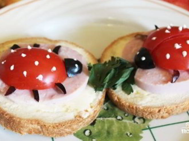 Рецепт маленьких бутербродов для детей